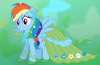 Rainbow why did you steal Fluttershy\'s dress, you don\'t even look happy about it