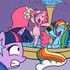 I like how freaked twilight looks considering they don\'t normally wear clothes period