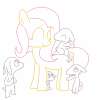 Fluttershy and \/tg\/ kobolds