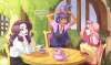 twilight in a sweater vest, fluttershy in a yellow sweater