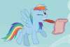 Rainbow Dash pretends to be literate.jpg