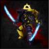 Dual power swords, an assault pack, AND an iron halo.