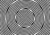 Stare at center for 30 seconds, then look at a wall