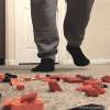 stepping on legos