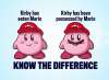 Wait, so what happens if Kirby-possesed-by-Mario eats someone else with a hat?