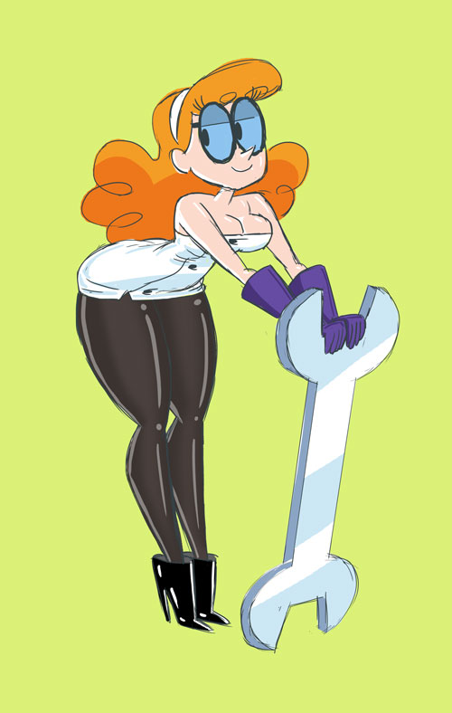 lhk (artist) Dextra walking Charlie rule 63 Dexter's Lab by